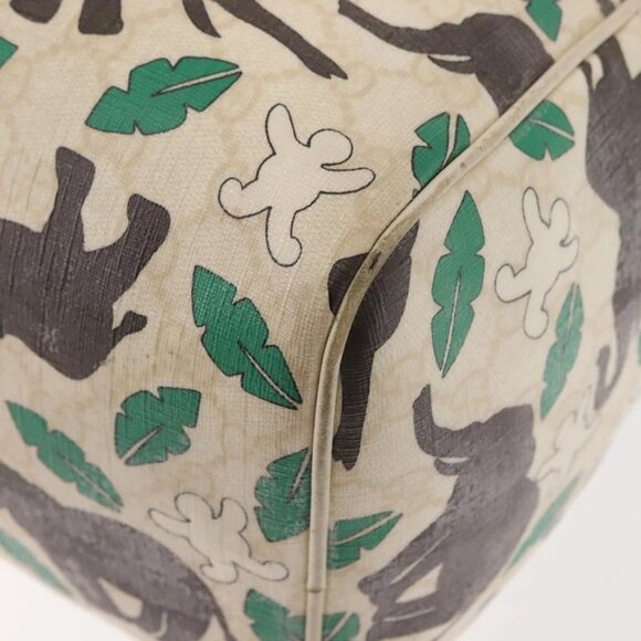 GUCCI GG Supreme Hand Bag PVC White 189895 Auth 146608 - Picture 5 of 16